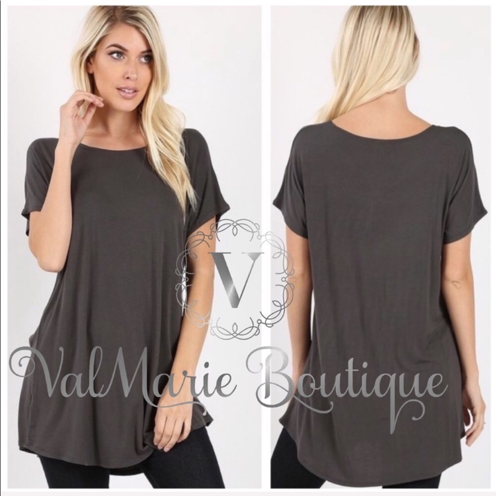 Charcoal soft T-shirt - Picture 2 of 2